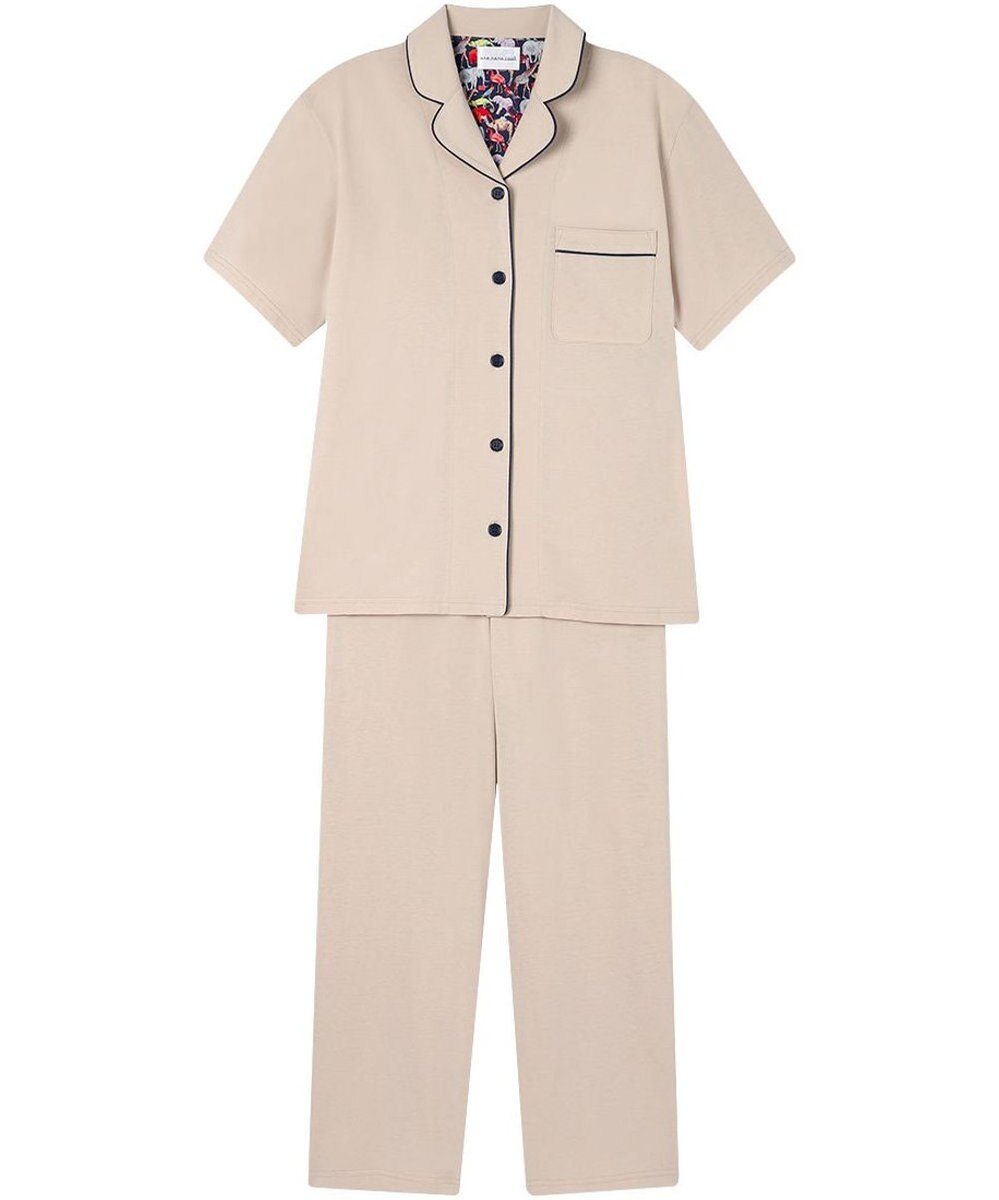 une nana cool 【綿100%】70/2 天竺 半袖開襟パジャマ MADE WITH LIBERTY FABRIC 