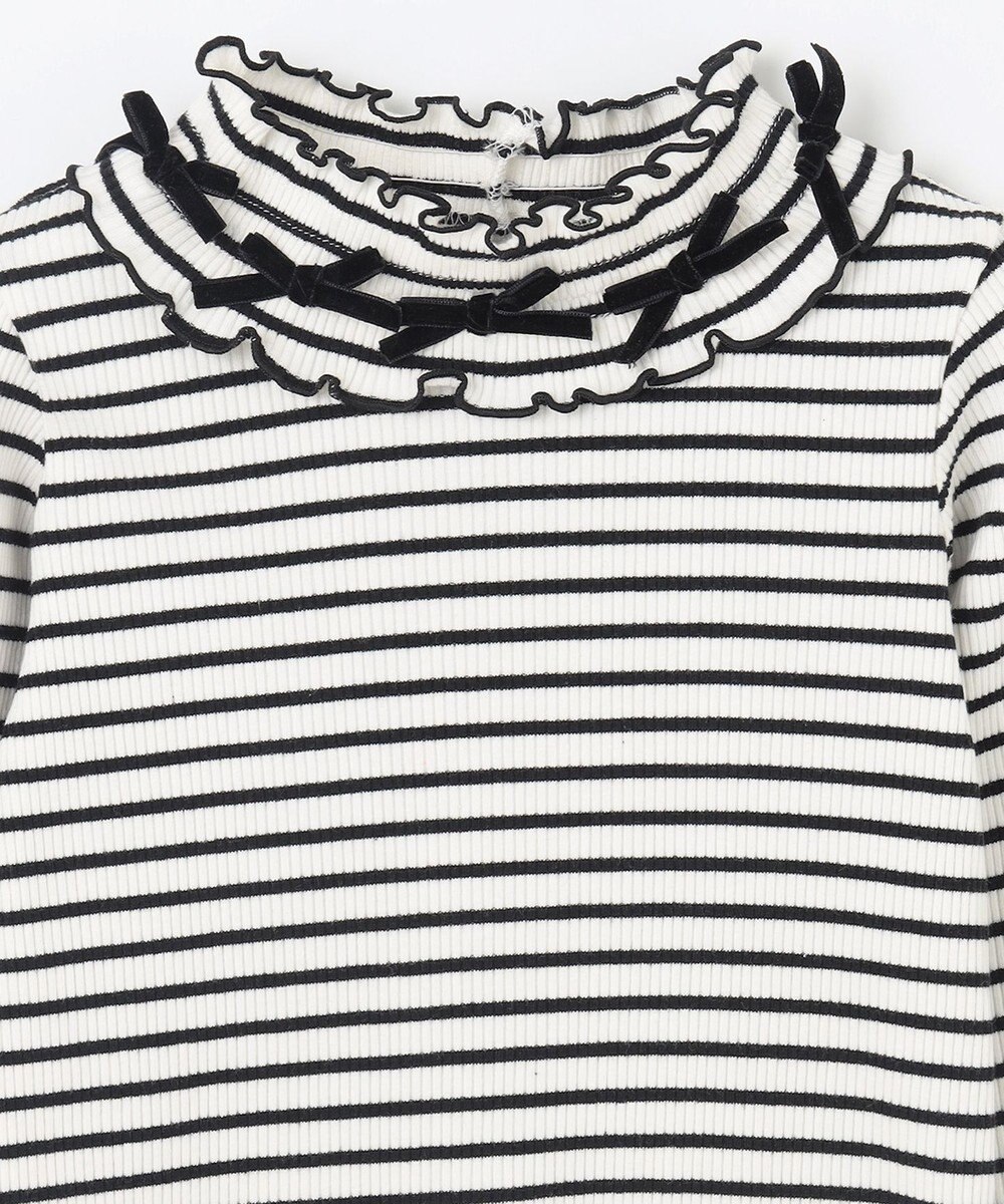 ANY KIDS 襟リボンカットソー 