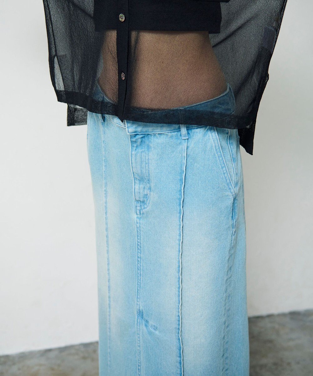 GRACE CONTINENTAL デニムタイトロングスカート 