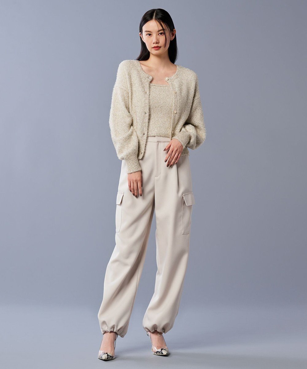 uncrave ラメ シャギー ニット カーディガン（uncrave STANDARD） 