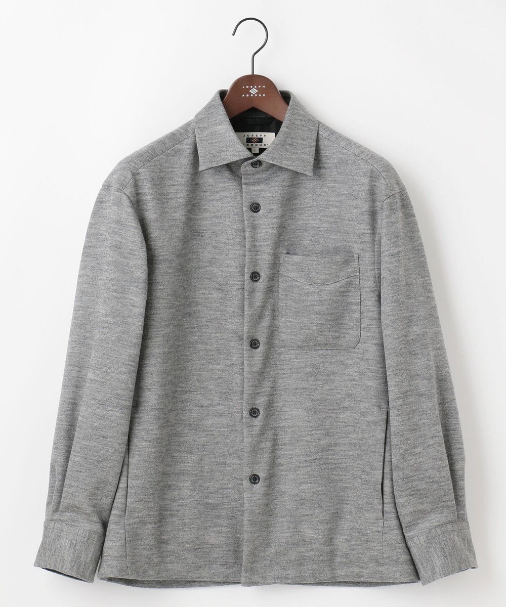 JOSEPH ABBOUD 【軽量/ストレッチ/尾州が誇る上質素材 】ウールミルドジャージーシャツ 
