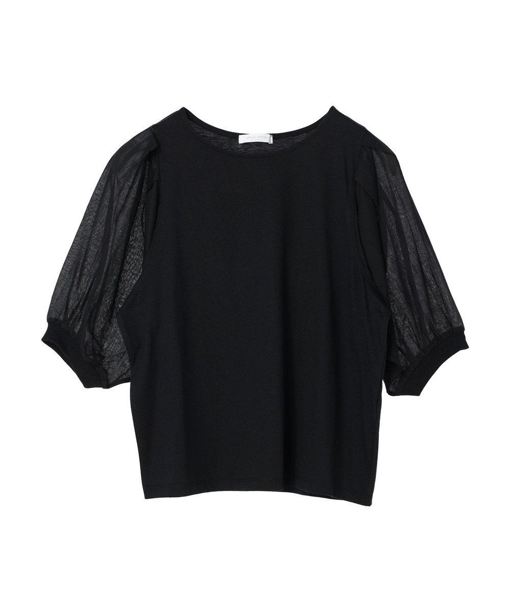 Green Parks 袖シアードッキング５分袖カットプルオーバー 