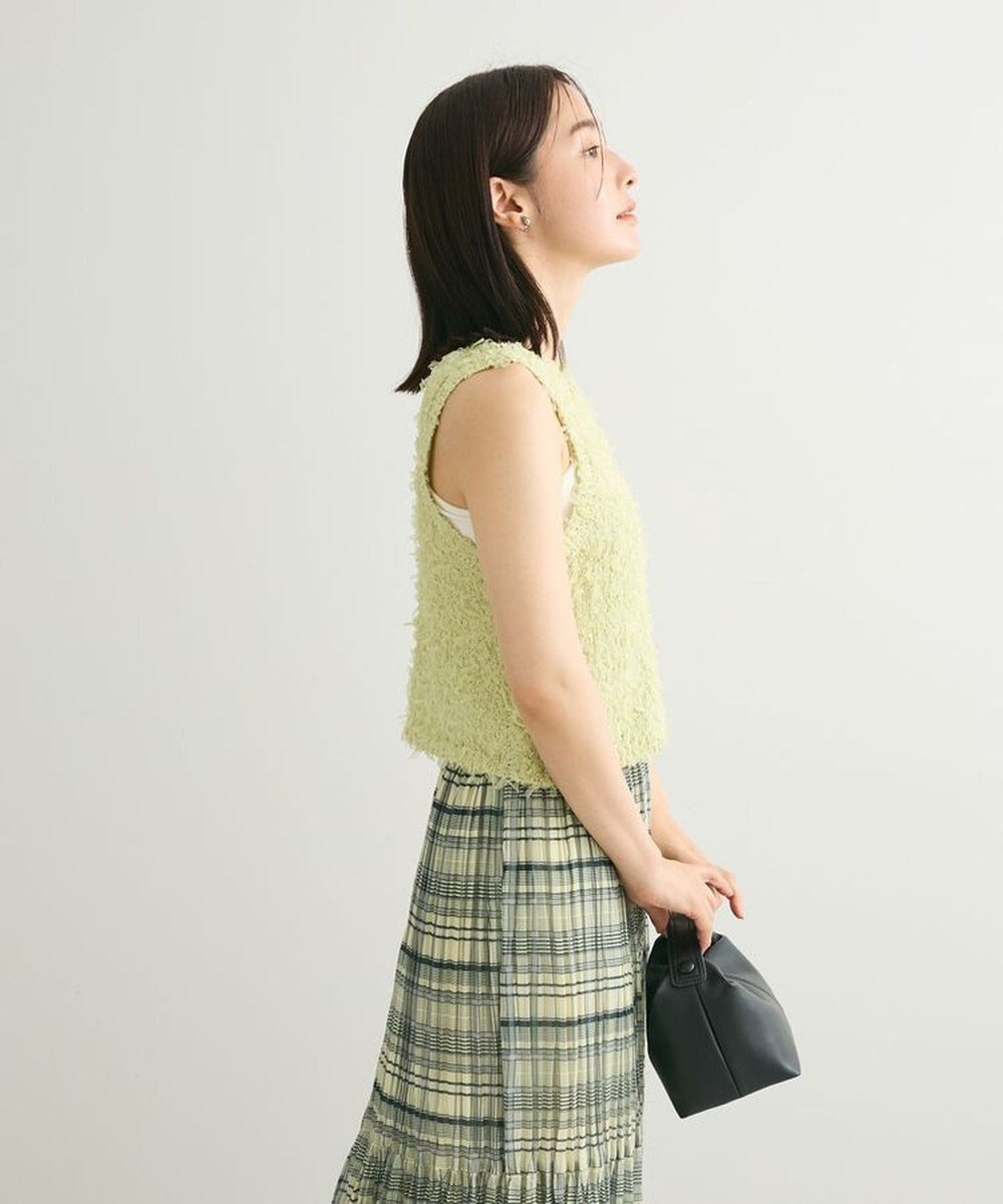 Green Parks ・ｓｗｉｎｇ　ｂｙ　２ｗａｙチュールヤーンベスト 