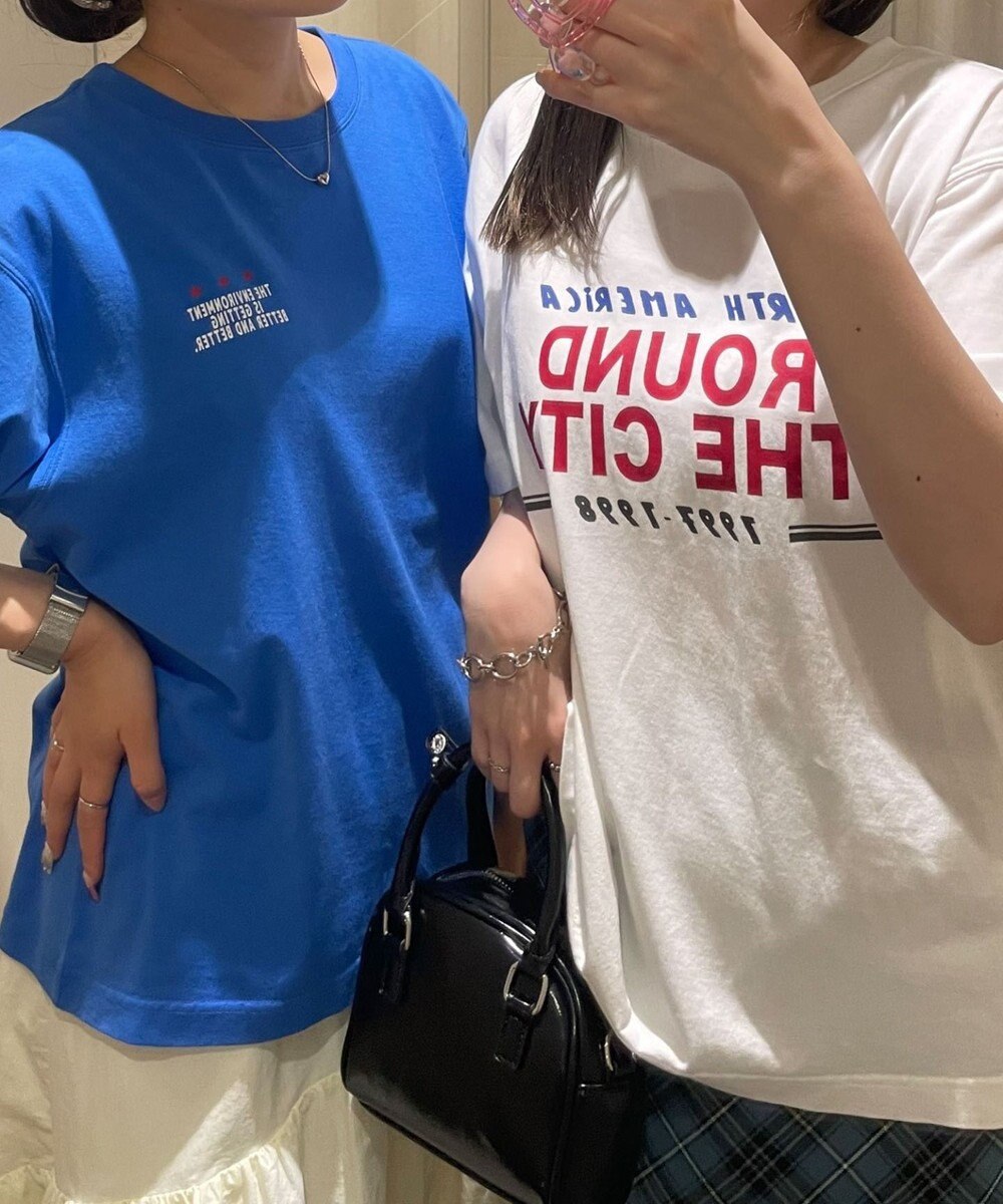 WEGO ヴィンテージライクグラフィックTシャツ 