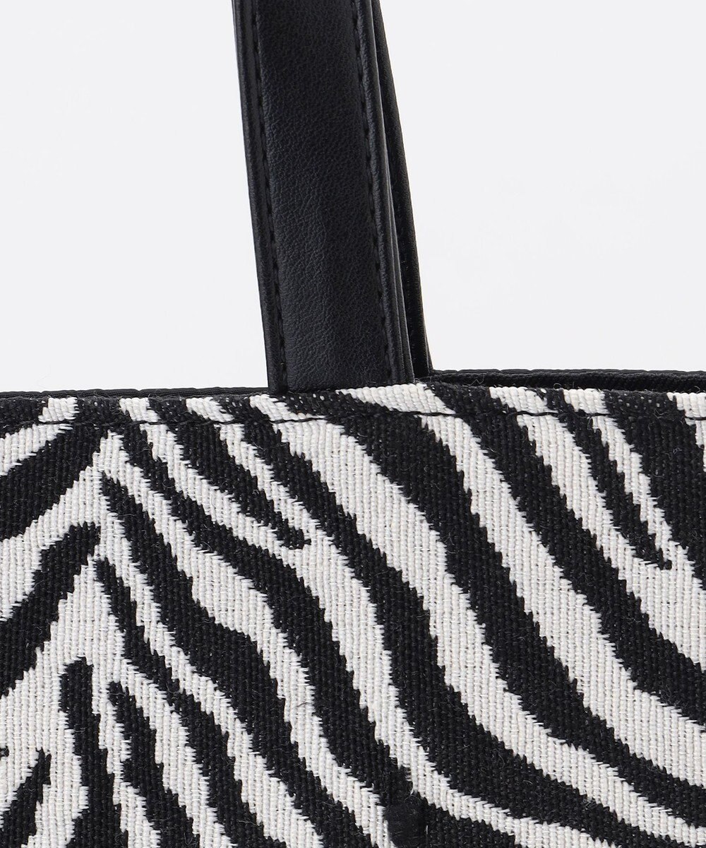 ANY 【A4サイズ収納可】ゼブラジャガード柄トートバッグ 