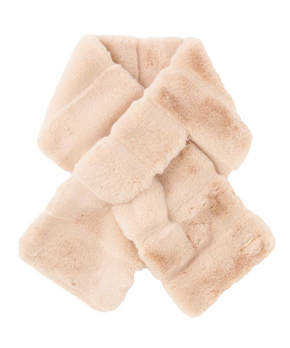 MOONBAT FURLA フェイクファーティアードマフラー 