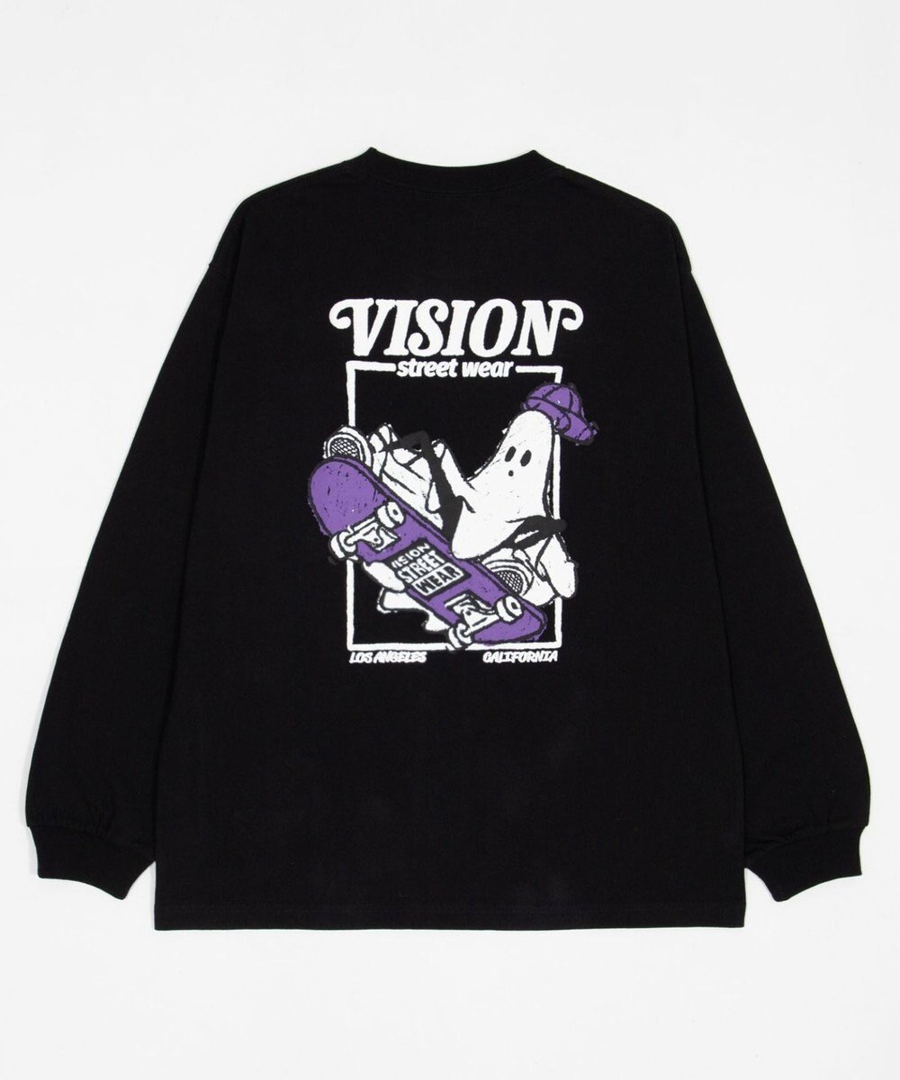 WEGO 【ユニセックス着用ITEM】別注VISIONゴーストスケーターグラフィックT（LS） 