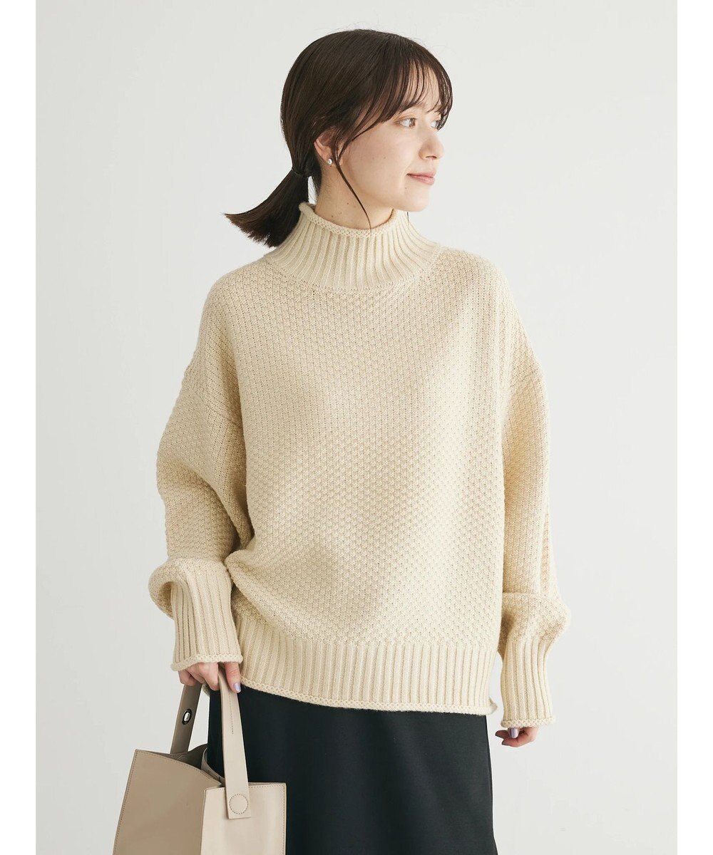 Green Parks 洗える　カノコ編みニットプルオーバー 