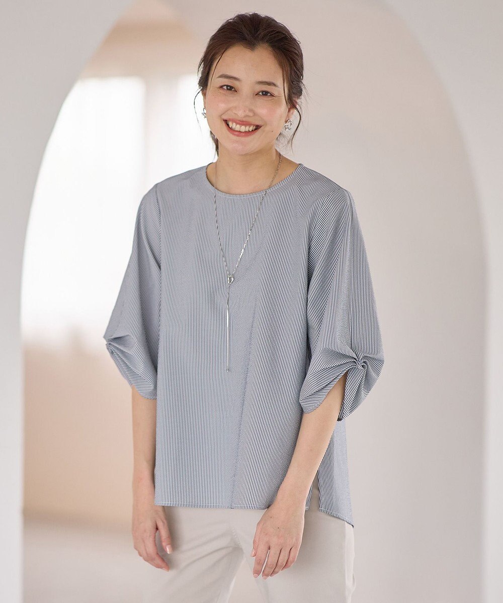 ANY 【洗濯機可】サッカーストライププルオーバー 