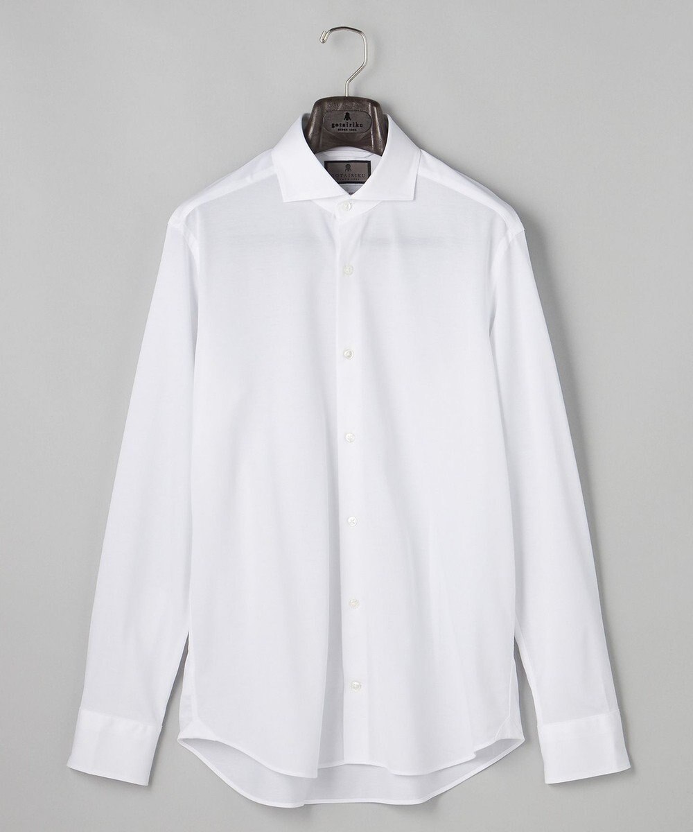GOTAIRIKU 【ストレッチ/洗える】Albini ジャージ シャツ_ カッタウェイカラー 