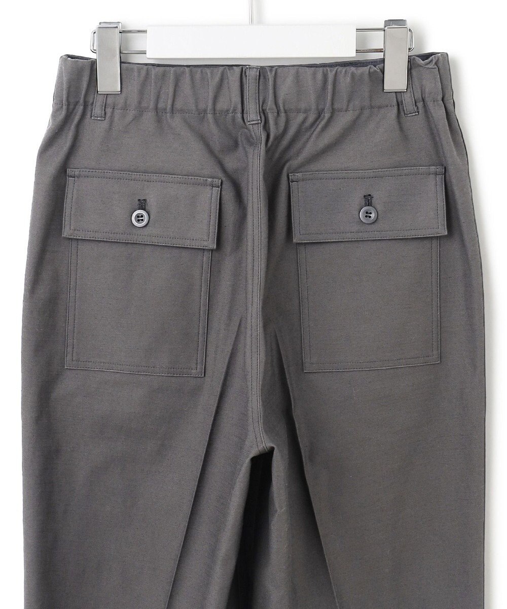 23区 L 【SLOW/洗える】バックサテンストレッチ ベイカーパンツ 