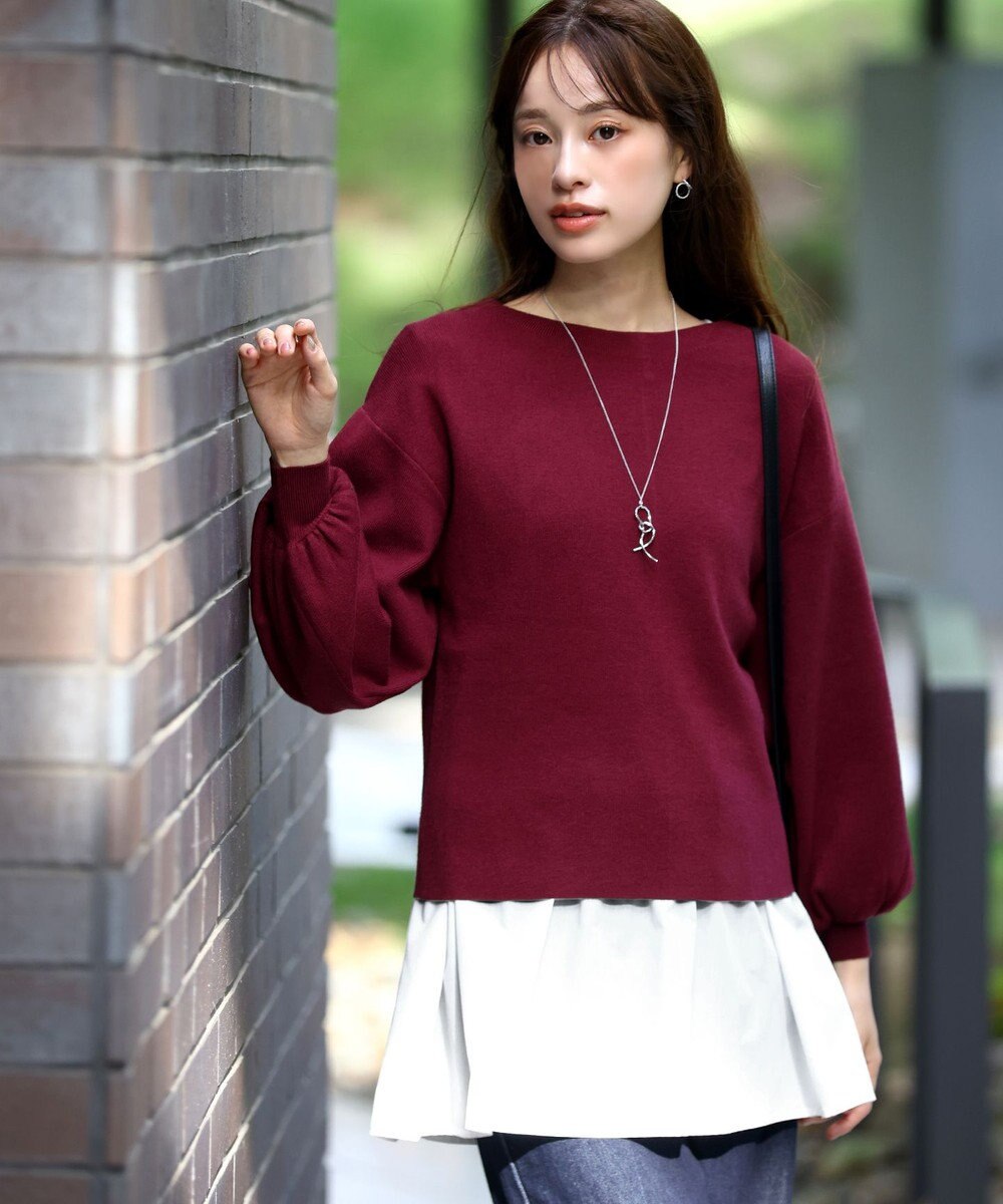 Tiaclasse 【安田美沙子さん着用・選べる裾】 レイヤードヘムカットソーTシャツ 