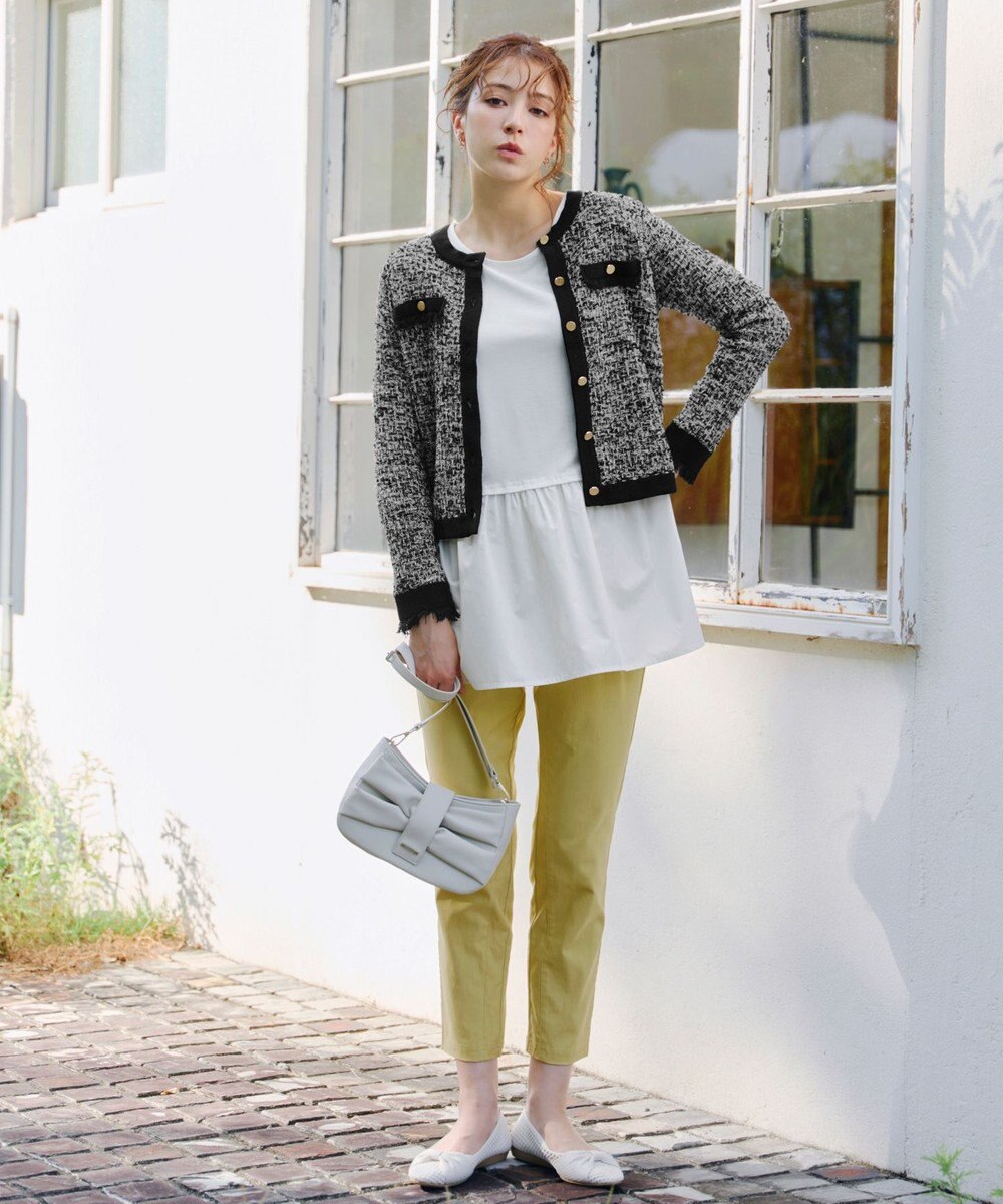 Tiaclasse 【安田美沙子さん着用・選べる裾】 レイヤードヘムカットソーTシャツ 