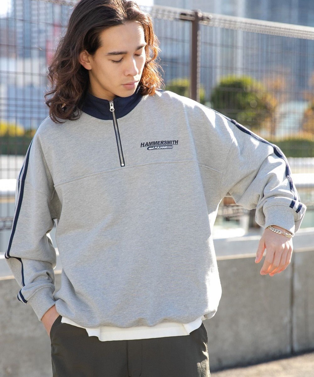 WEGO ヘビーウエイトラインスリーブプルオーバー 