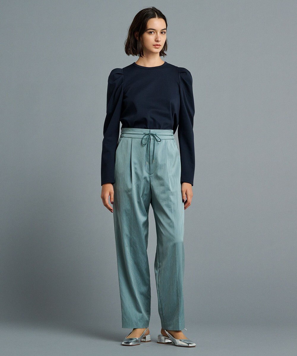 uncrave 【洗える】サテン ドロストパンツ（uncrave STANDARD） 