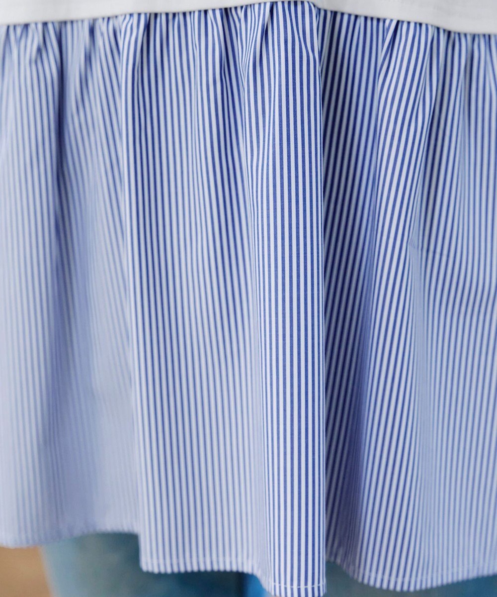 Tiaclasse 【安田美沙子さん着用・選べる裾】 レイヤードヘムカットソーTシャツ 