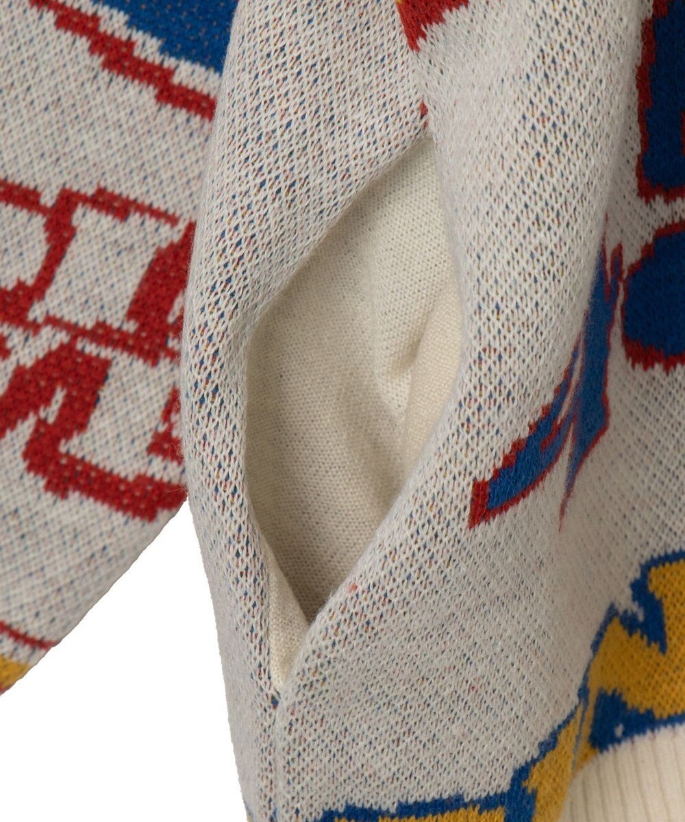 WEGO リラックスフィットパターンカーディガン 