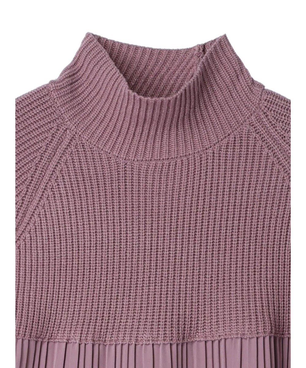 earth music&ecology プリーツフレアニットチュニック 