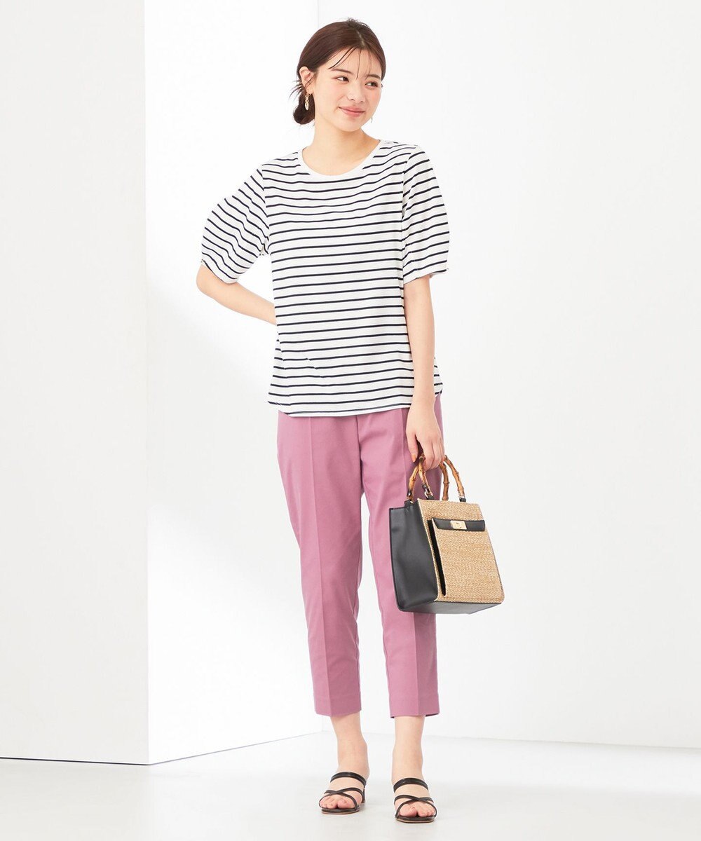 ANY SIS 【汗ジミ防止・UVケア】アーモンドスリーブ カットソー 