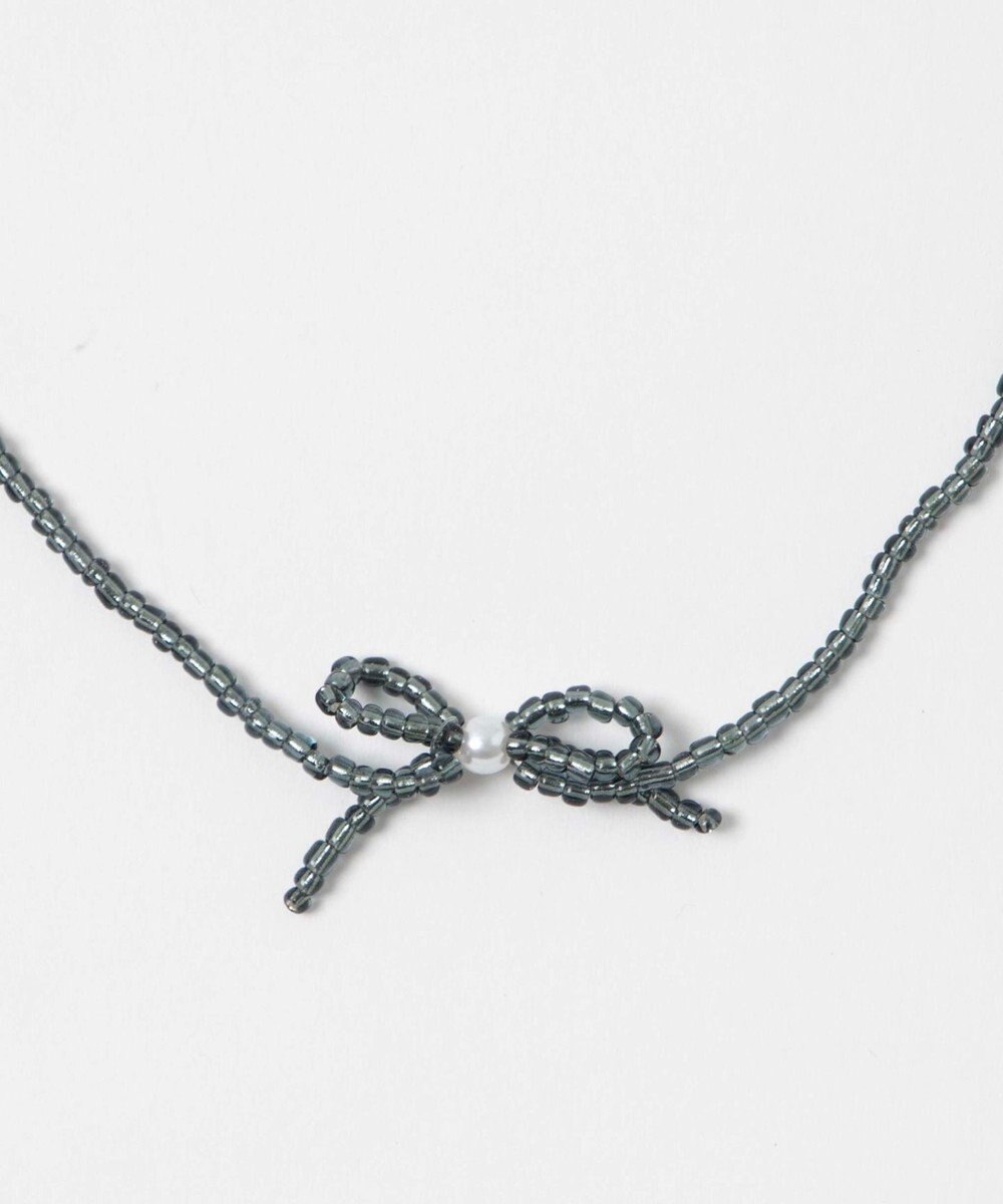 WEGO Lカラービーズリボンネックレス 