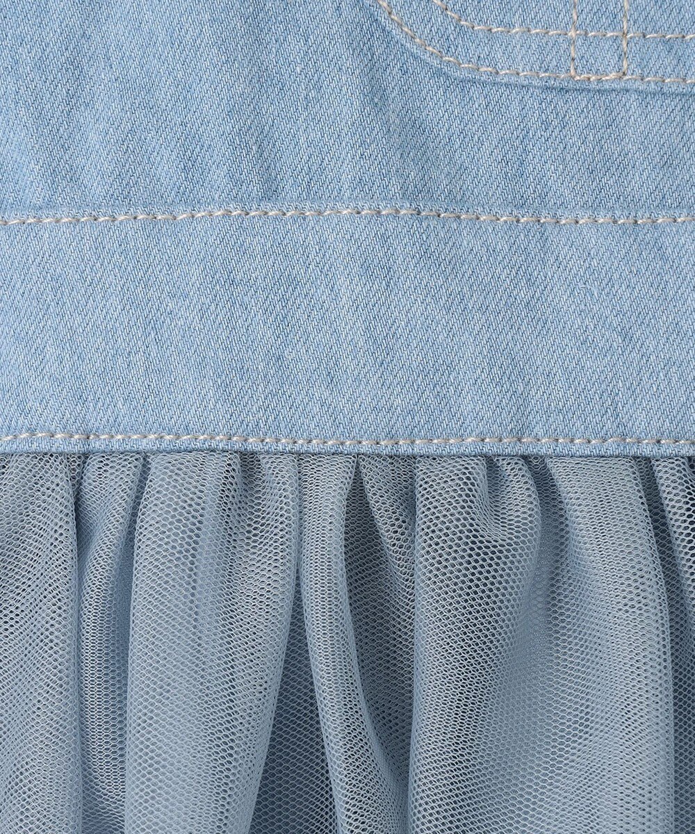 ANY KIDS チュール付き ジャンパースカート 