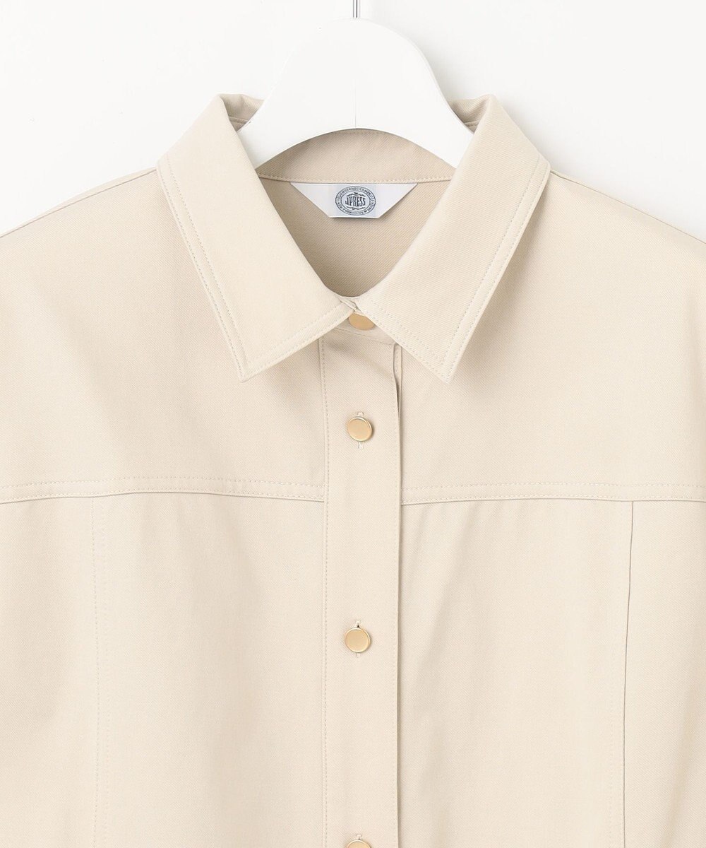 J.PRESS LADIES 【洗える】ツイルジャージー シャツ ジャケット 