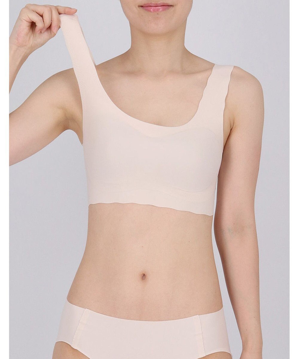 WACOAL 【GOCOCi ゴコチ】 ノンワイヤーブラ ハーフトップ まるでつけていないような着ごこち フラット仕上げ ホックなし CGG535 /ワコール 