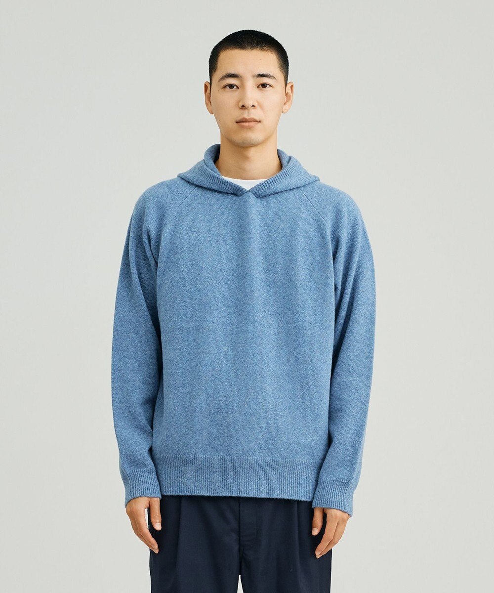 J.PRESS YORK STREET 【UNISEX】ウールカシミヤ フーディニット 