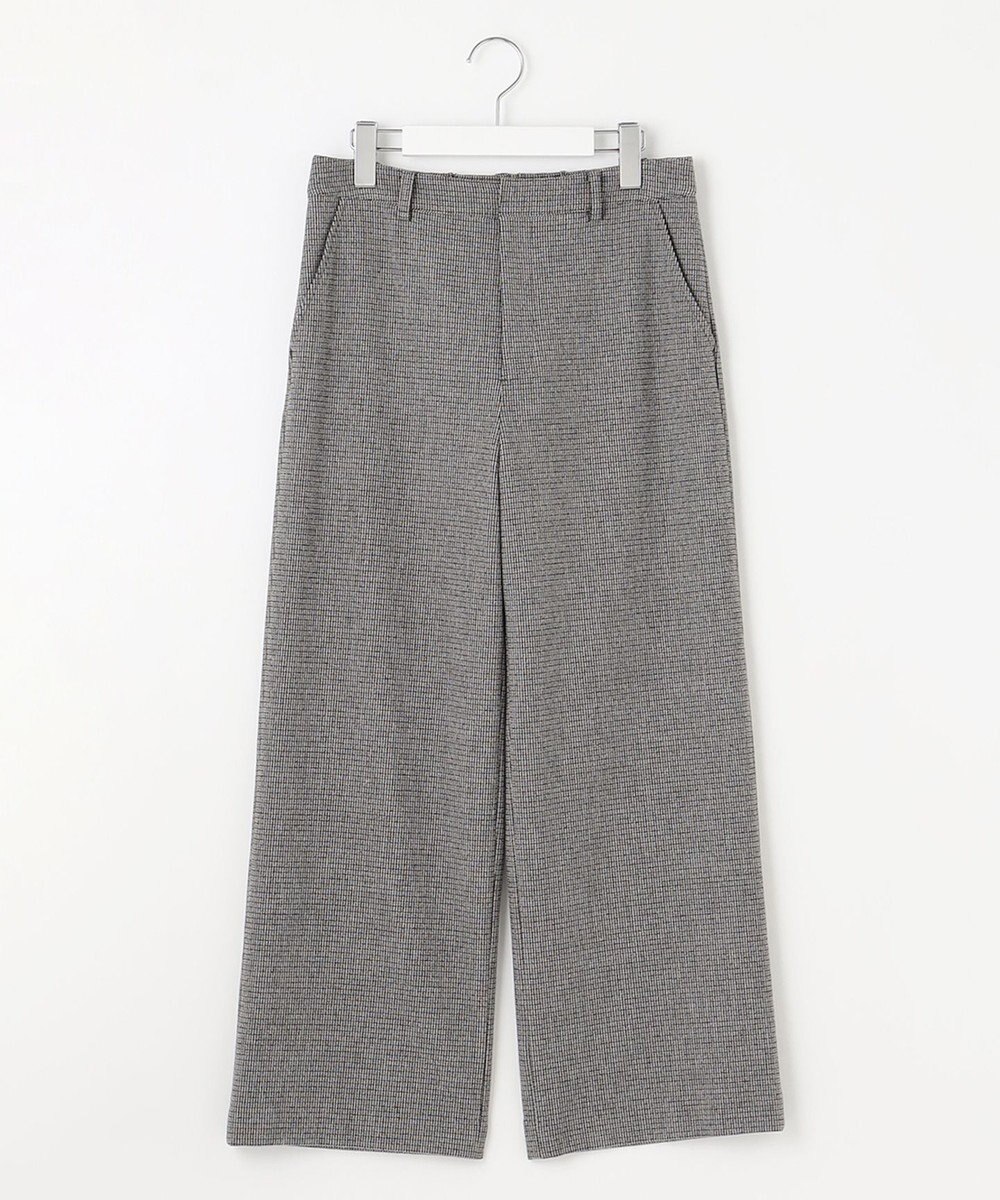 J.PRESS LADIES 【洗える】チェルビック チェック セミワイド パンツ 