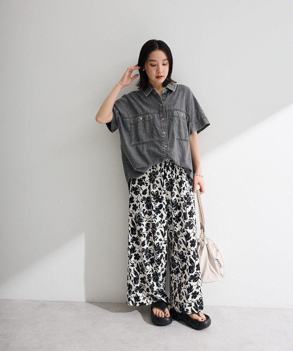 Green Parks シアーデニム２ＷＡＹビックドルマンシャツ 