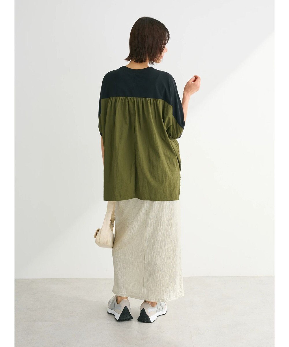 Green Parks ナイロンドッキングロゴチュニック 