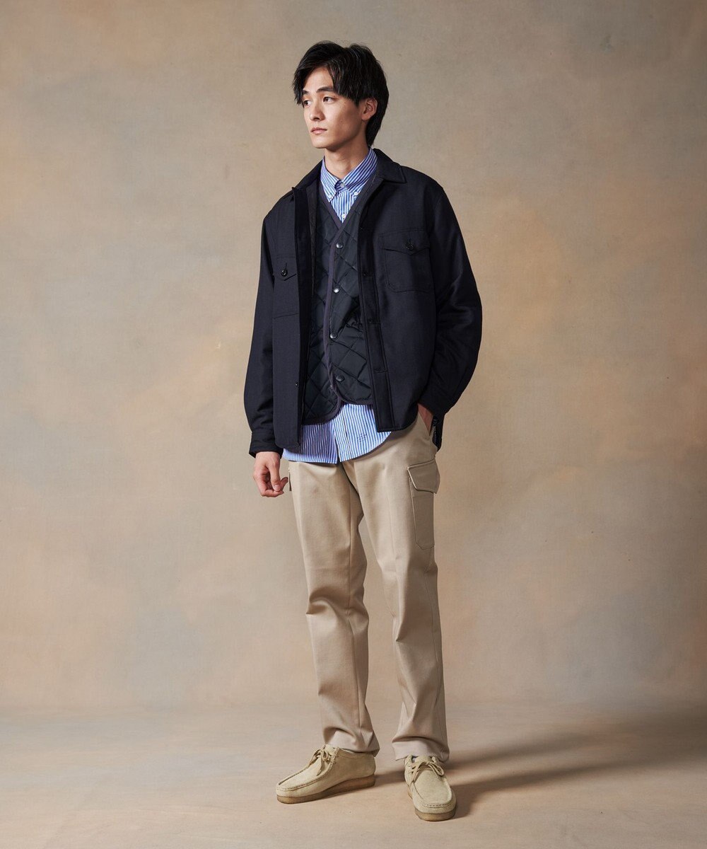 J.PRESS MEN メモリーツイルキルティングベスト 