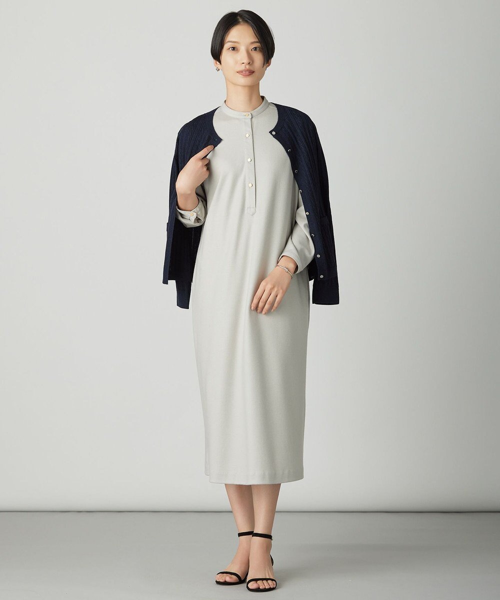 J.PRESS LADIES KNIT BASIC クルーネック カーディガン 