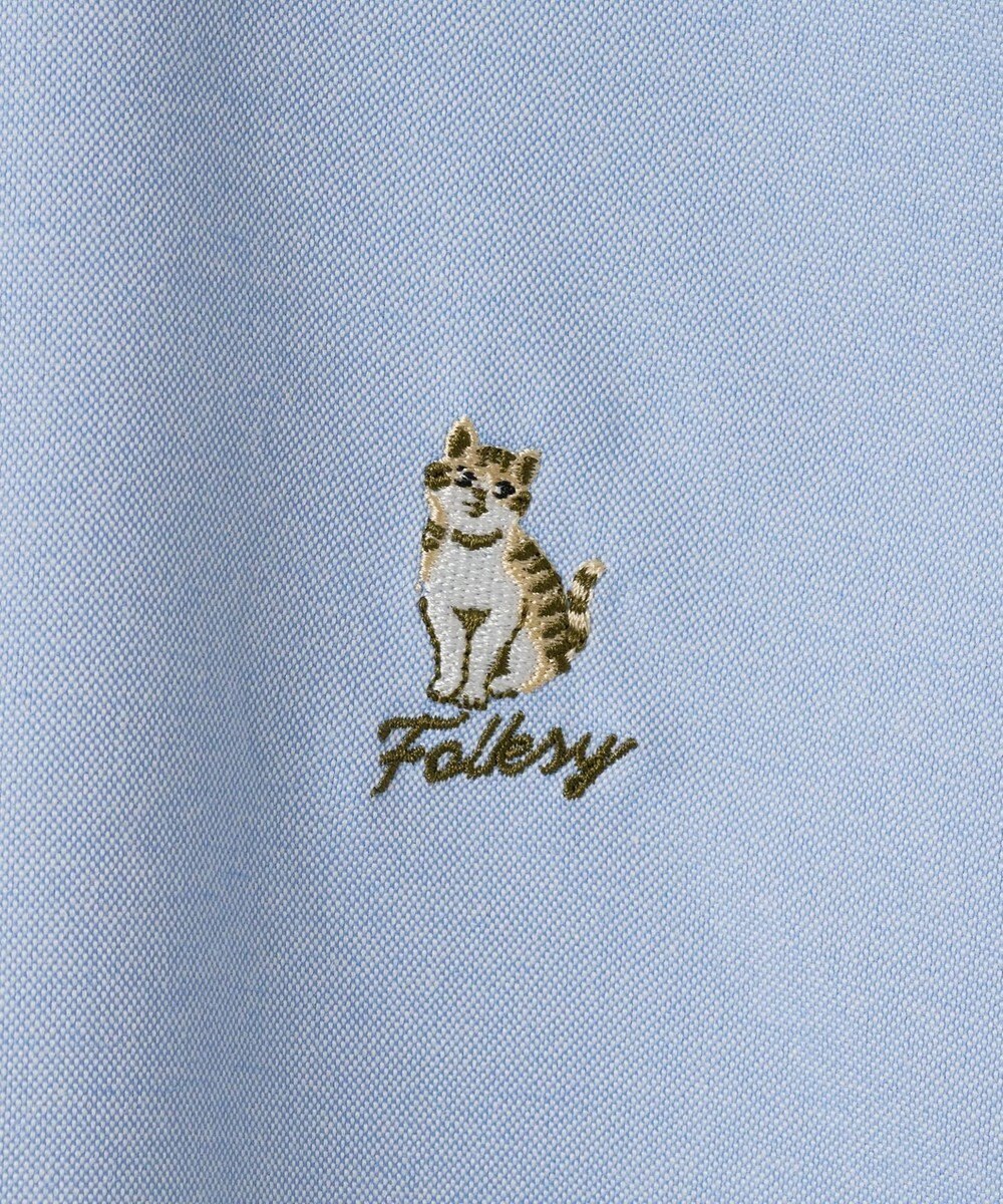 WEGO 【シワになりにくい】イージーケアオックスフォードワンポイントシャツ（S） 