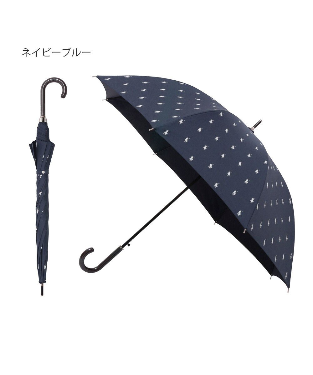 MOONBAT 【WEB限定/ジャンプ傘】POLO RALPH LAUREN（ポロ ラルフローレン）長傘  ポロポニー プリント 