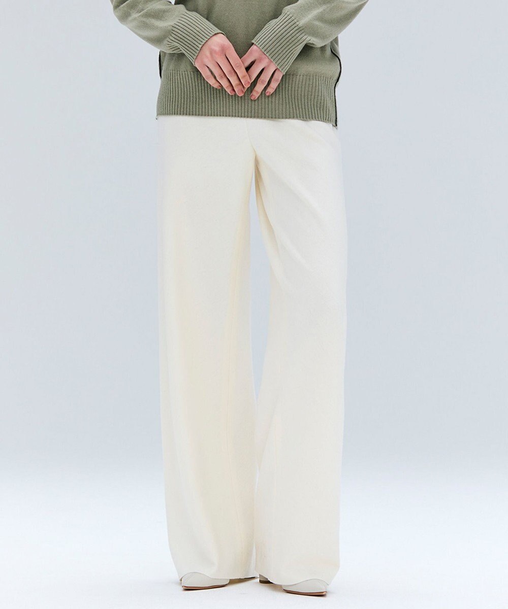 BEIGE， MONTAIGNE / イージーウエストウールワイドパンツ 