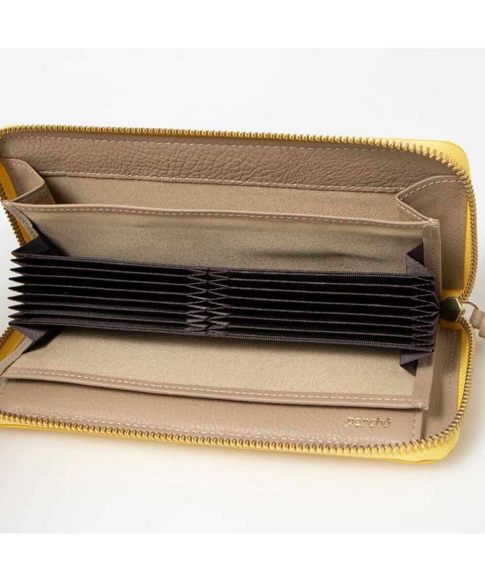 UNBILLION ペルケ perche / ドット型押し・ジャバラカード長財布 