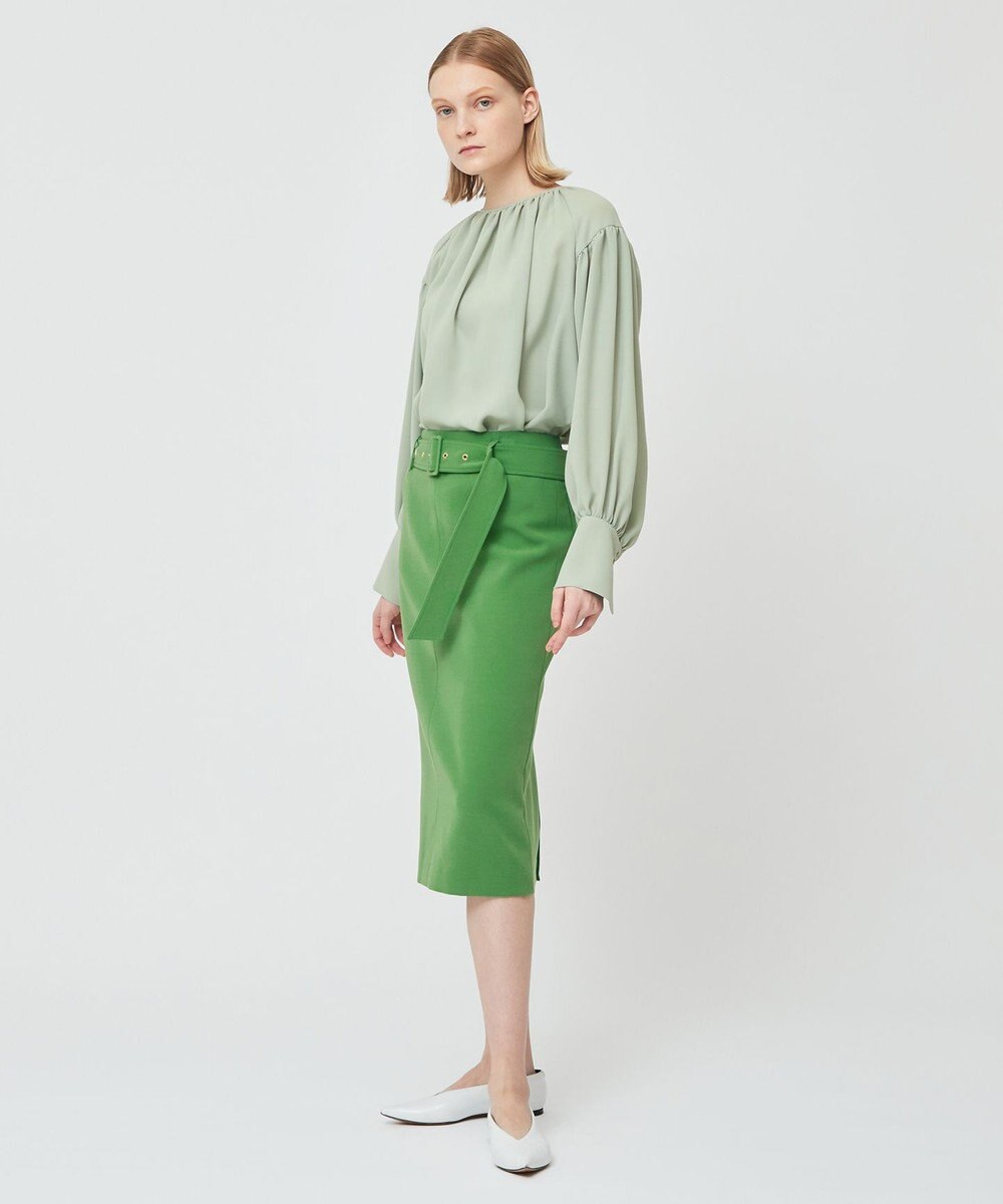 BEIGE， IRIS / ラウンドネックブラウス 