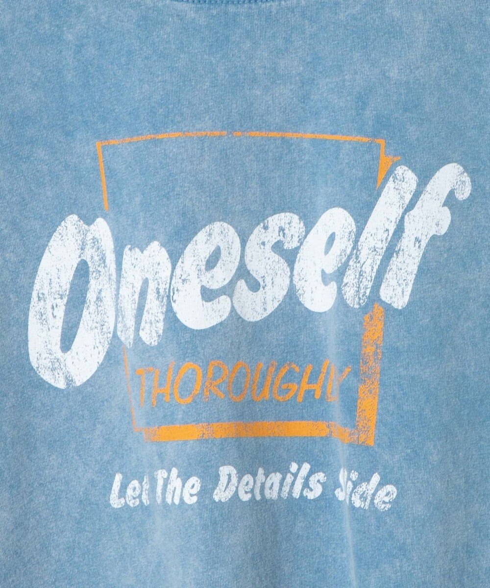 WEGO 【洗える】ヴィンテージウォッシュロールアップショートTシャツ 