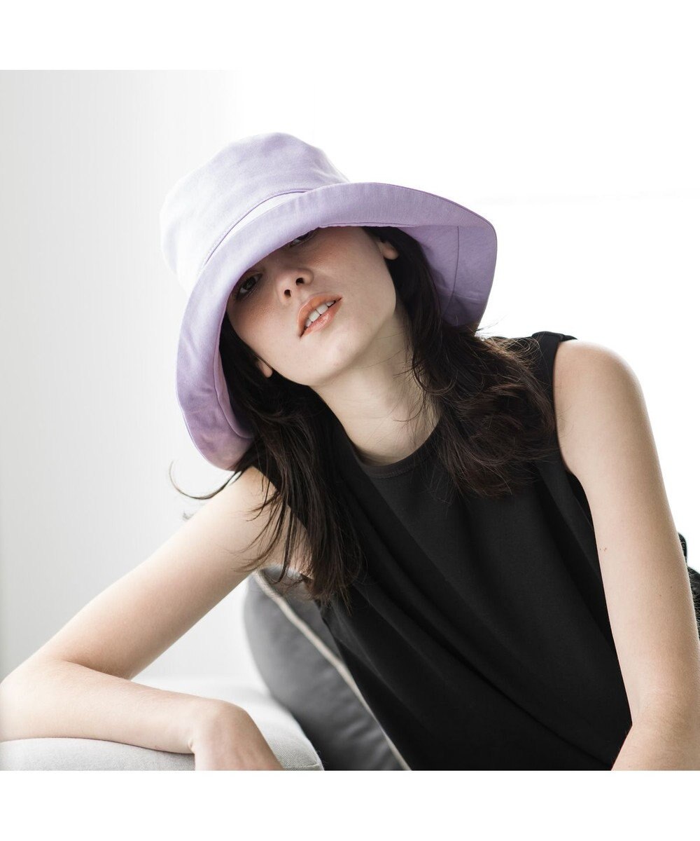 MOONBAT 【一級遮光/UVカット】UVラフィネハット（つば広タイプ） 速乾/接触冷感/手洗いOK/サイズ調整可能/抗菌防臭加工 