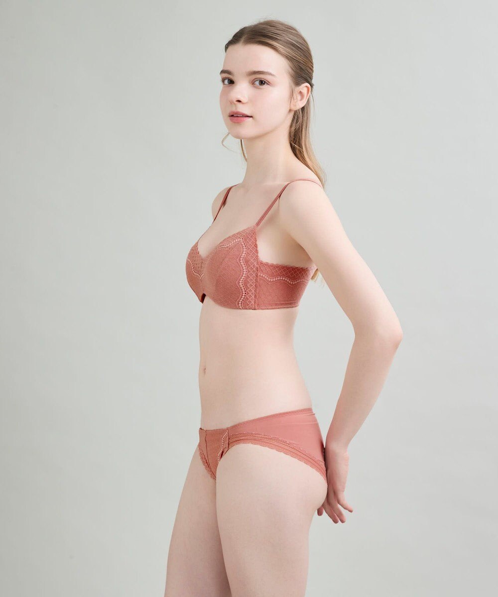 une nana cool 【リニューアル】364ブラ レース ノンワイヤーブラ 