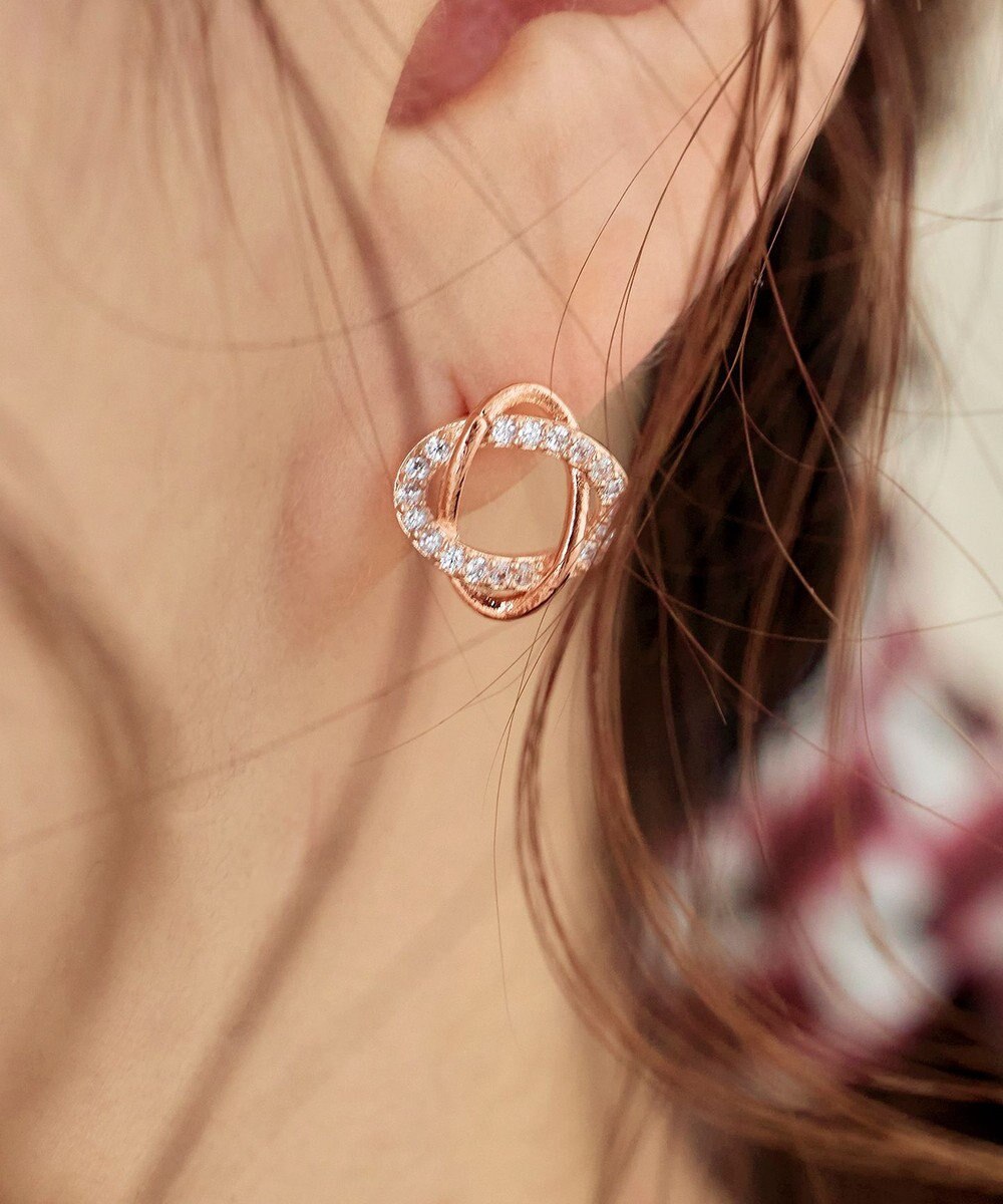 Tiaclasse 【金属アレルギー対応】ストーンクロスタイニーピアス 