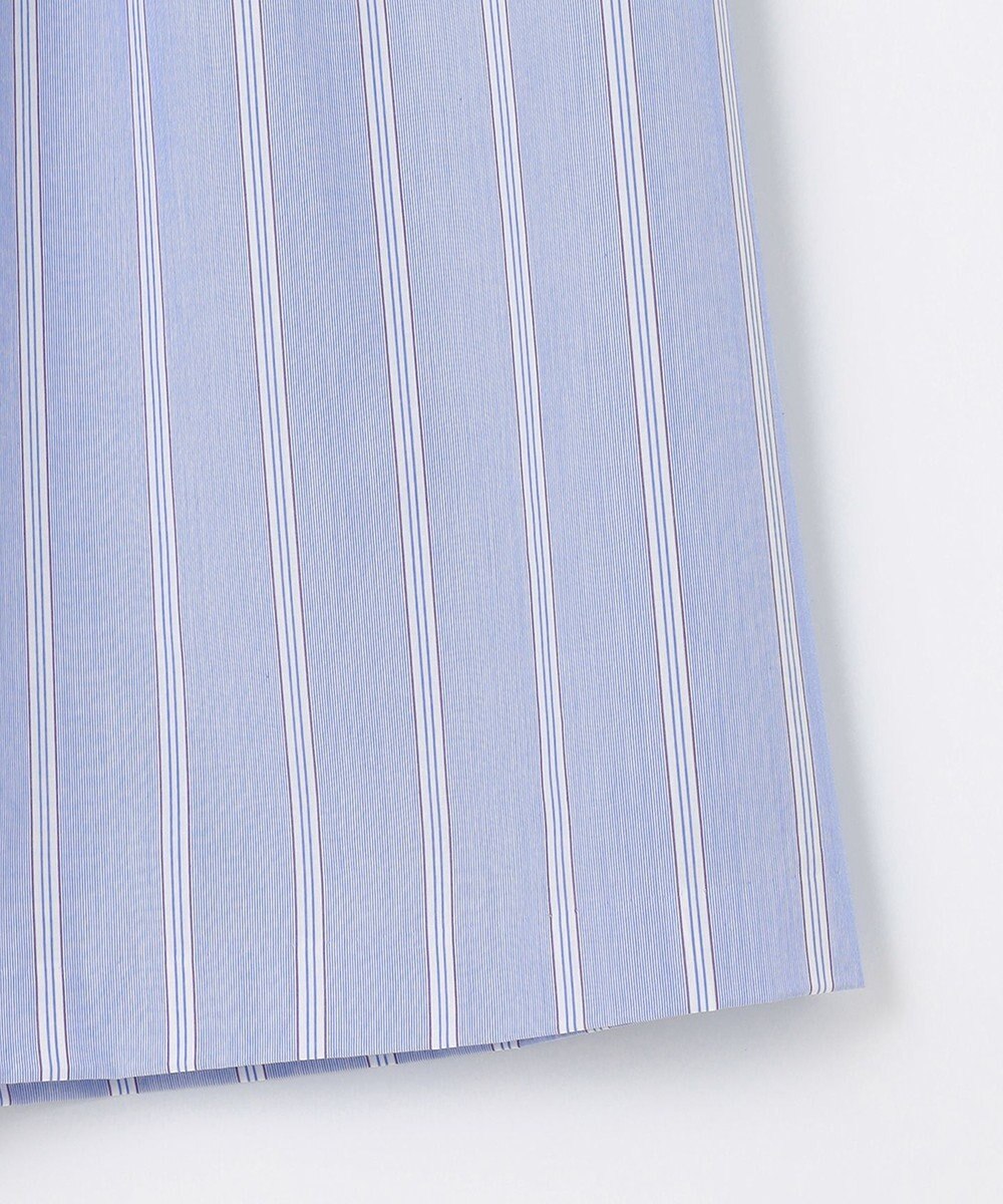 J.PRESS LADIES L 【洗える】 セルロース タイプライター ストライプ フレアー スカート 