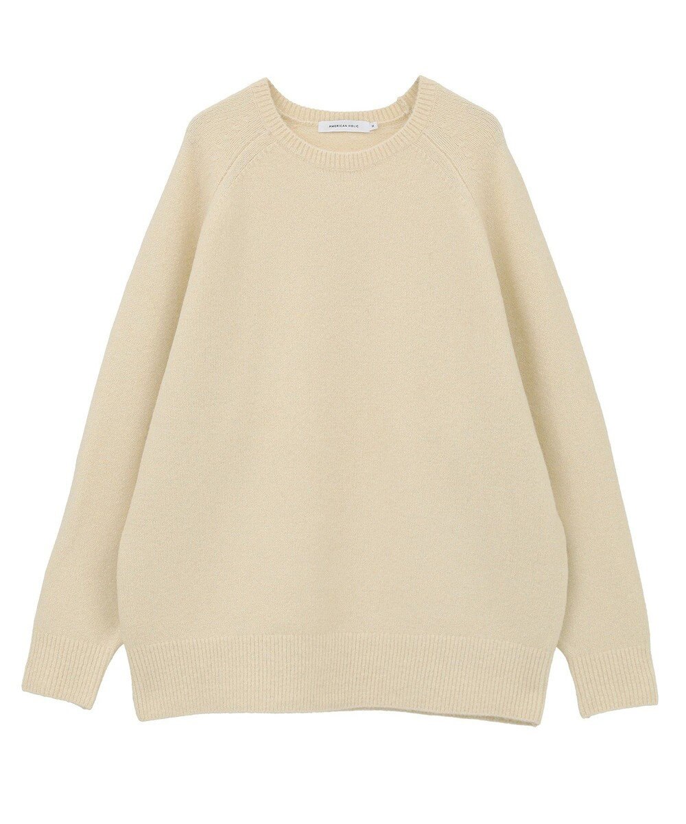 AMERICAN HOLIC ラグランラメニットプルオーバー 