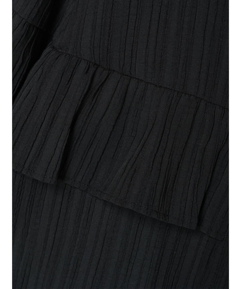 earth music&ecology フリル切替えショートブラウス 