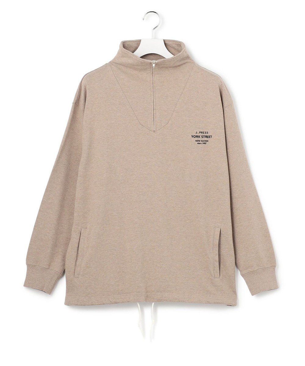 J.PRESS YORK STREET 【UNISEX】ヘビー天竺ハーフジップ スウェット 