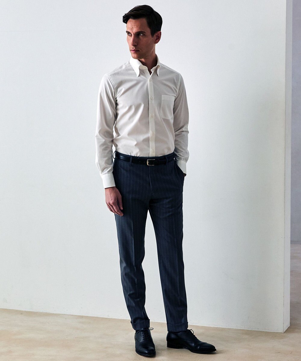 GOTAIRIKU 【形態安定】PREMIUMPLEATS_スナップダウン 通年ドレスシャツ(25年モデル) 