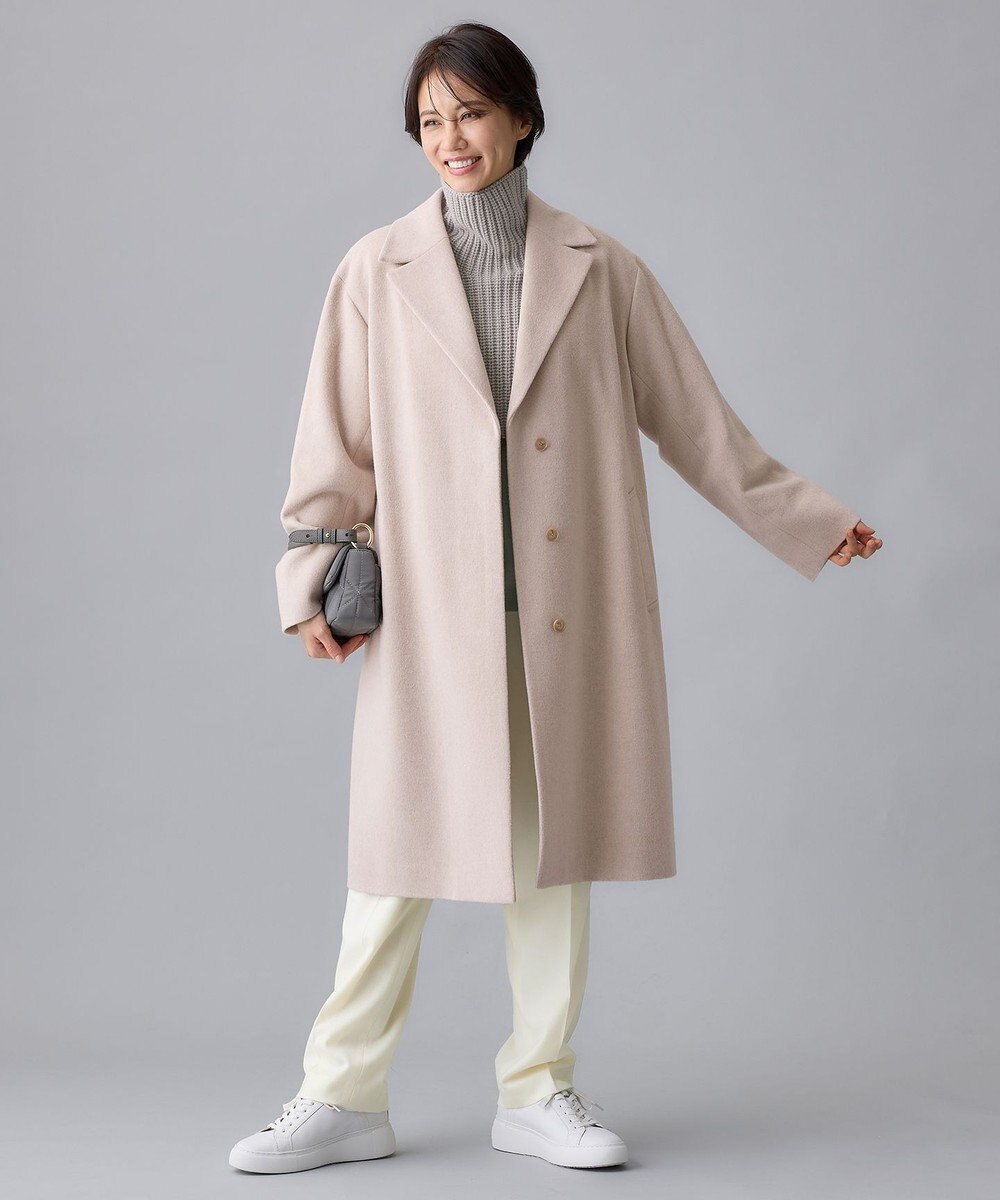 自由区 【洗える】ウールブレンドバルキー ネックウォーマー 