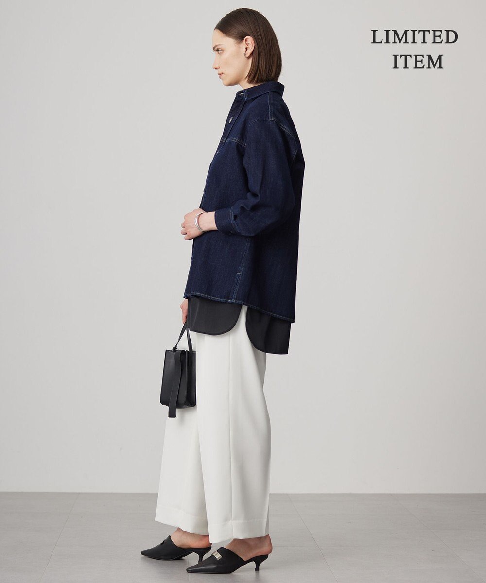 ICB 【WEB限定・洗える】コットンソフトデニム ジャケット 