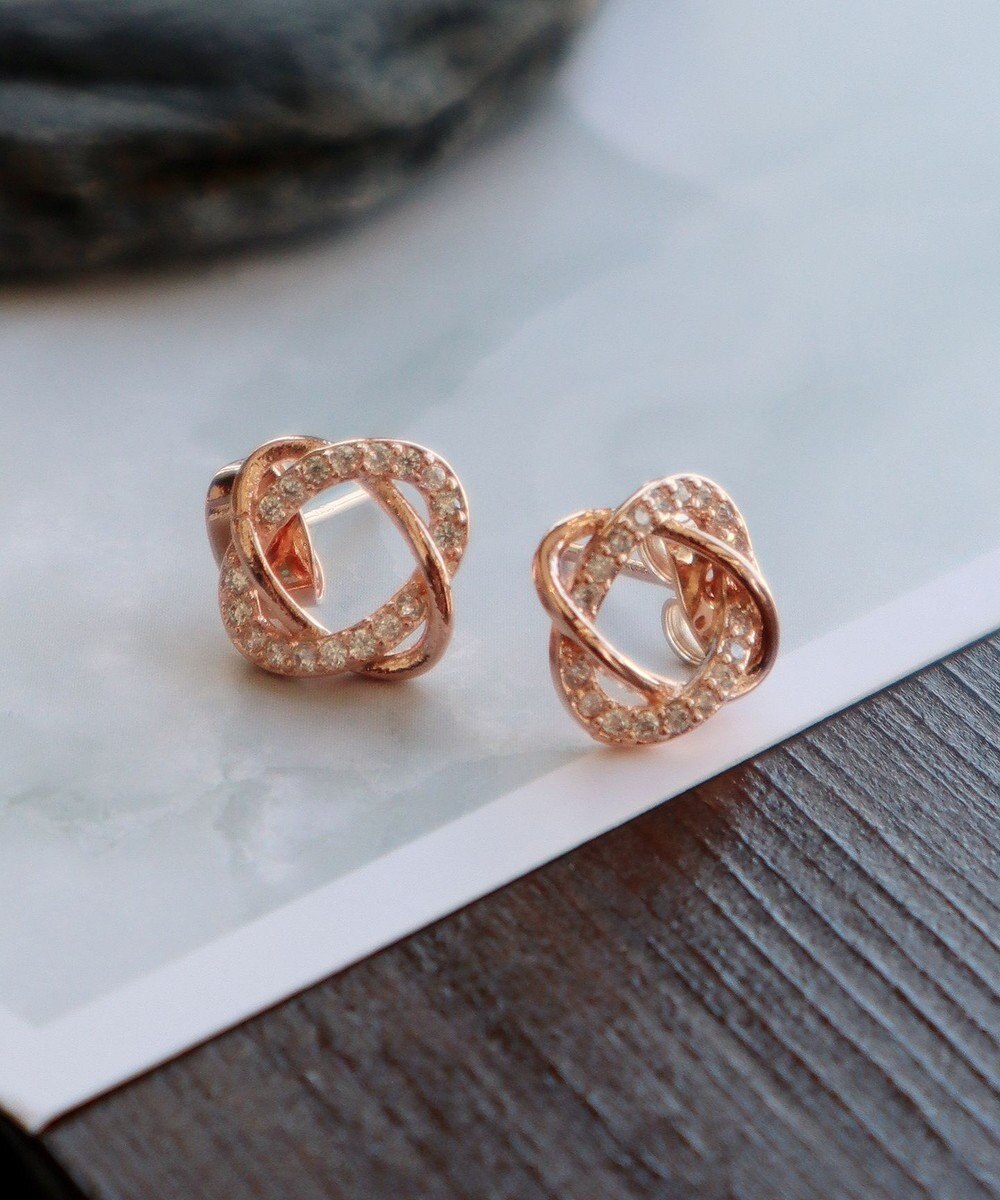 Tiaclasse 【金属アレルギー対応】ストーンクロスタイニーピアス 